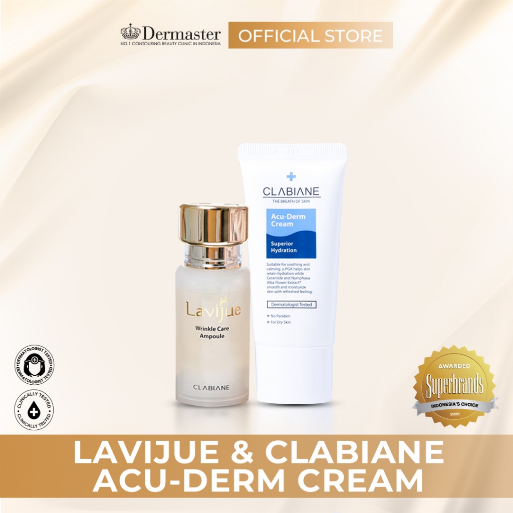 Dermaster Lavijue Wrinkle Care Serum & Clabiane Acu-Derm Cream