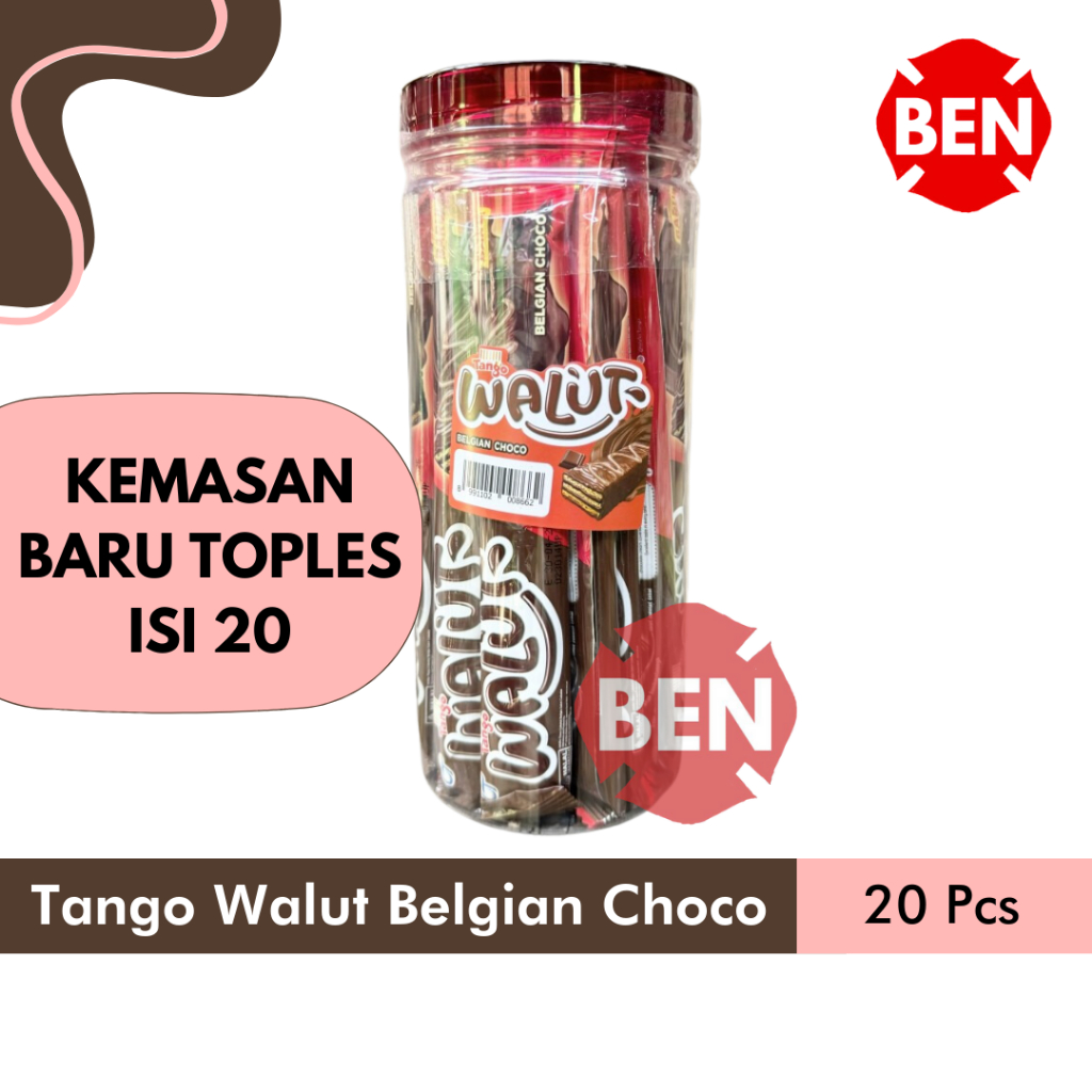 

Tango Walut BELGIAN CHOCO 1 Box 12 Pcs Wafer Chocolate Coklat Belgia