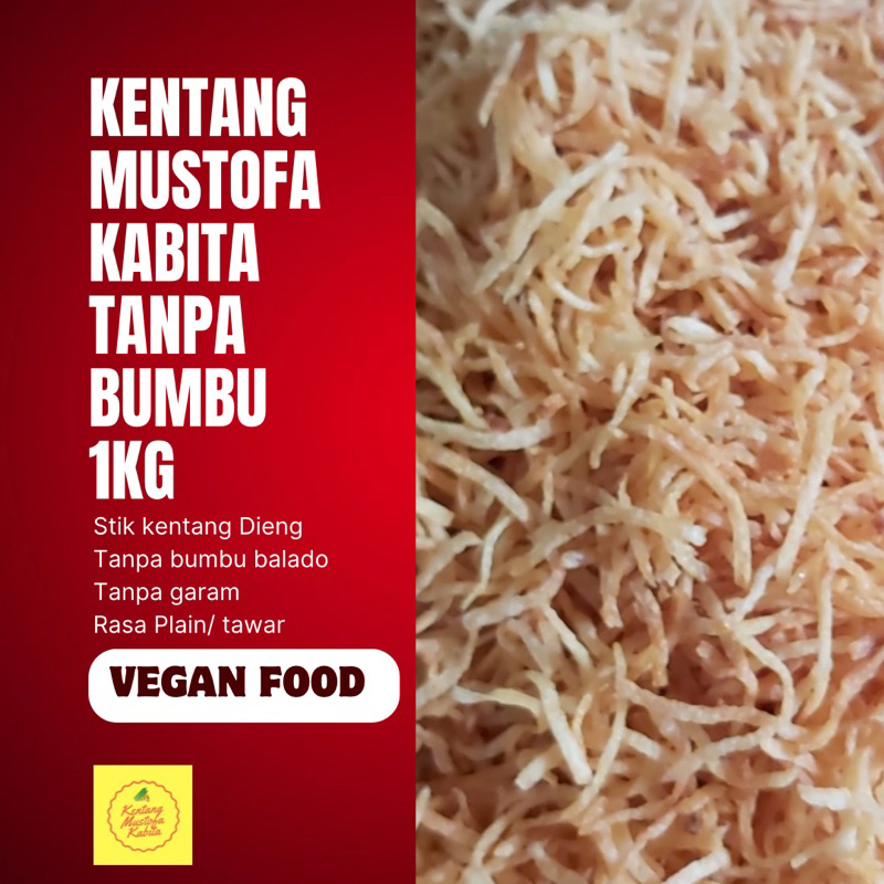 

Kentang Mustofa Kabita Original Polos (Tanpa Bumbu) 1kg Vegan Food