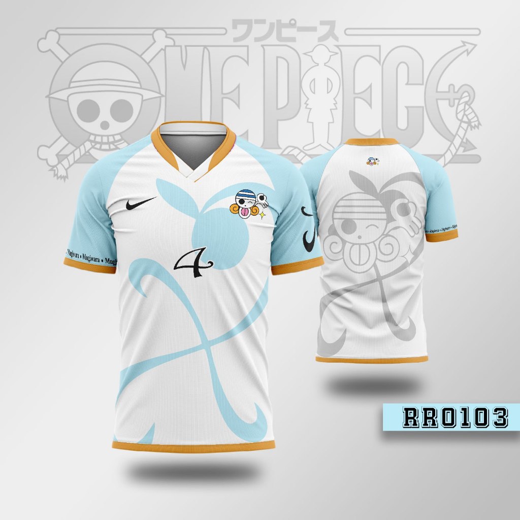 Kaos Jersey Sepeda Gowes Custom | One Piece Straw Hat | Lengan Pendek