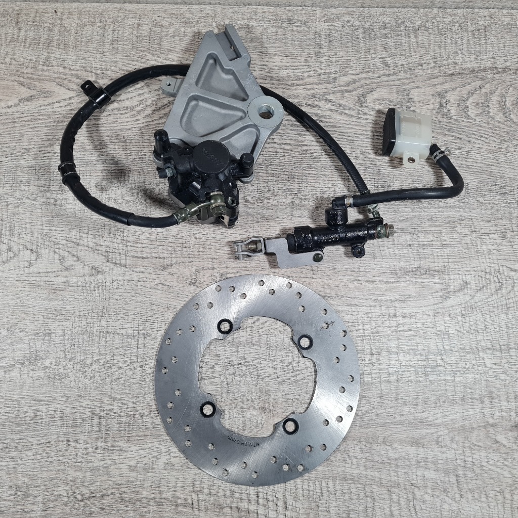 Piringan Rem Cakram Belakang Disc + Kaliper Set Motor TIGER