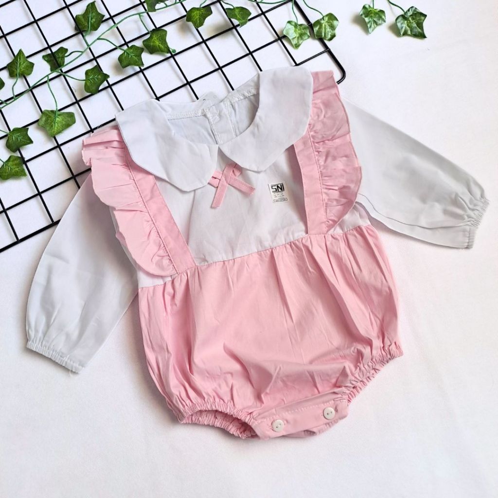 Termurah Overal Hansop Fashion Anak Perempuan Pita Pink (FL)