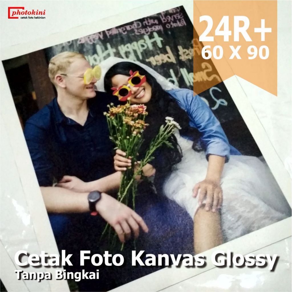 Cetak Foto Photo Kanvas Canvas Glossy 24R+ Tanpa Bingkai