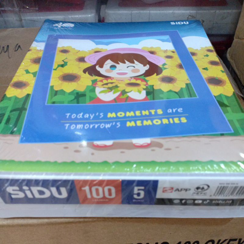 

(5 Buku) Buku Tulis Pendek/Kwarto SIDU isi 100 Lembar