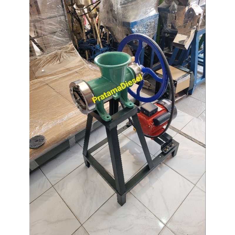 Mesin Pelet ikan Daging Kacang Pecel Bumbu No32+Mesin Dinamo Listrik