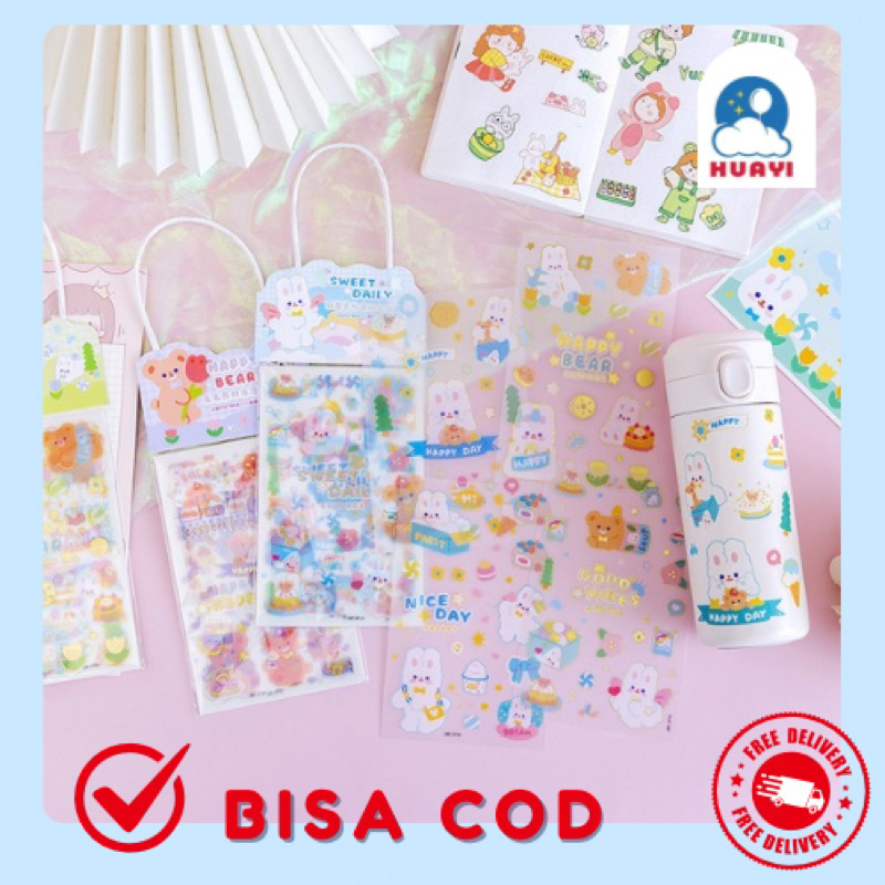 

Stiker Momo Motif Korea &Japan Lucu Anti Air Stiker Waterproof Banyak Model Variasi Alat Tulis