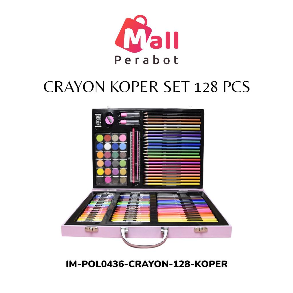 

Mall Perabot AFFKH Crayon Warna Anak Set 208 / 150 / 128 / 133 Pcs Art Full Set Krayon Mewarnai Anak