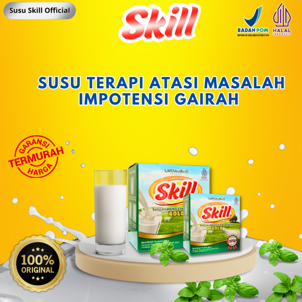 

Etawa Skill Susu Etawa Herbal Atasi Masalah Impotensi Gairah Official 1 Box Sachet
