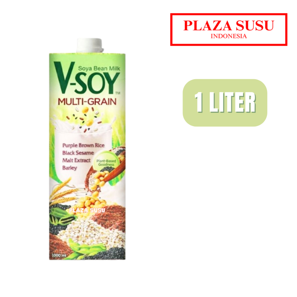 

V-SOY MULTI-GRAIN SOYA BEAN MILK 1 L MULTIGRAIN VSOY SUSU SOYA 1 LITER