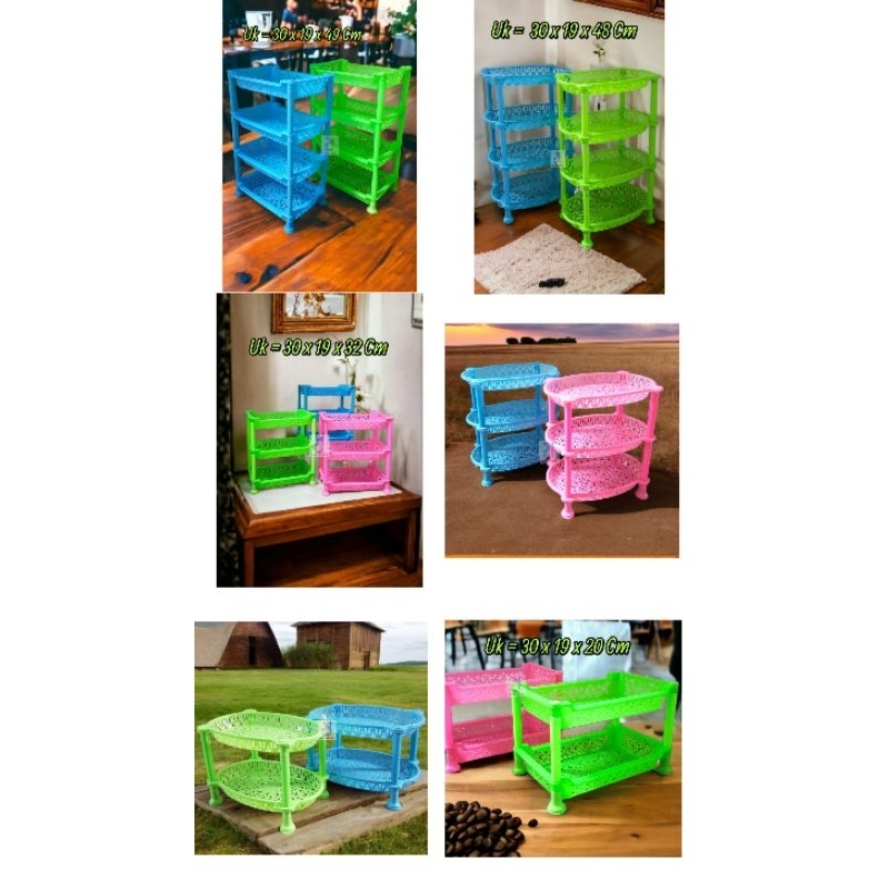 Rak Cabe Mini Oval & Segi Victory S-1,2,3 / Rak cabe Plastik / Rak Bumbu Dapur / Rak Serbaguna