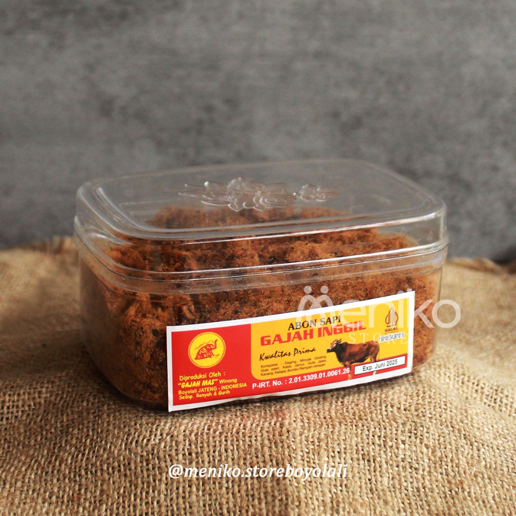 

ABON GAJAH INGGIL TOPLES 250 GRAM