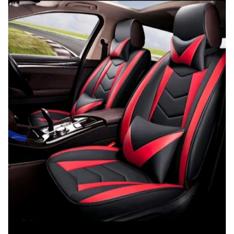 Sarung jok mobil Hrv 2017 2018 2019 2020 2021 2022 2023 2024 bonus bantalan 2 dan bonus sarung stir,
