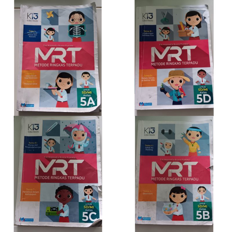 Buku MRT (Metode Ringkas Terpadu) K13 Edisi Revisi Kelas 4 & 5