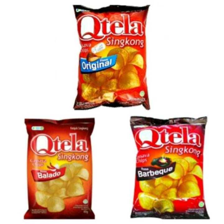 

Qtela Keripik Singkong & Keripik Tempe 55GR