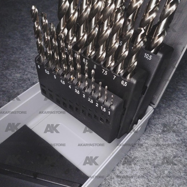 PROJOBBER 25pc Set Mata Bor Besi 1mm - 13mm
