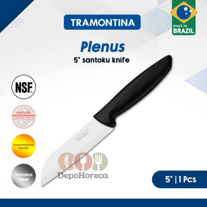 TRAMONTINA 23442/105 Pisau Santoku Plenus 5 Inch
