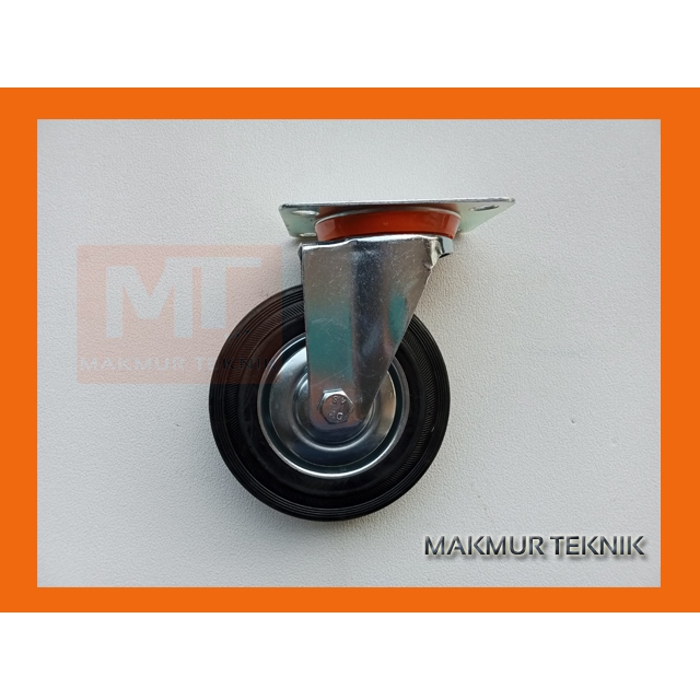 Roda Troli, Roda Etalase Roda Karet 8 inch Hidup