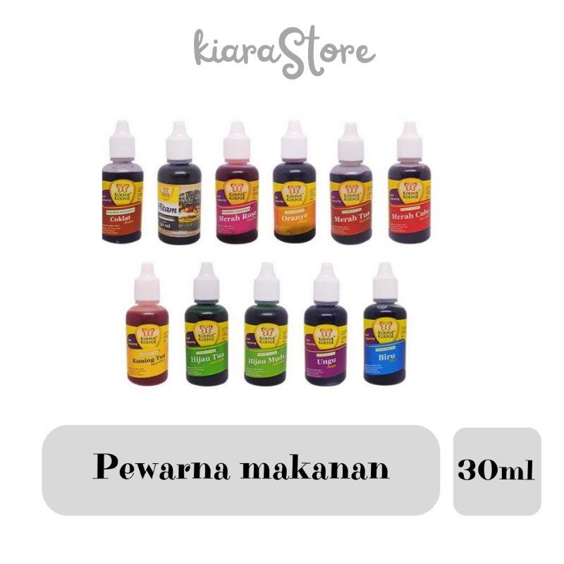 

Pewarna makanan cap koepoe koepoe. 30ml