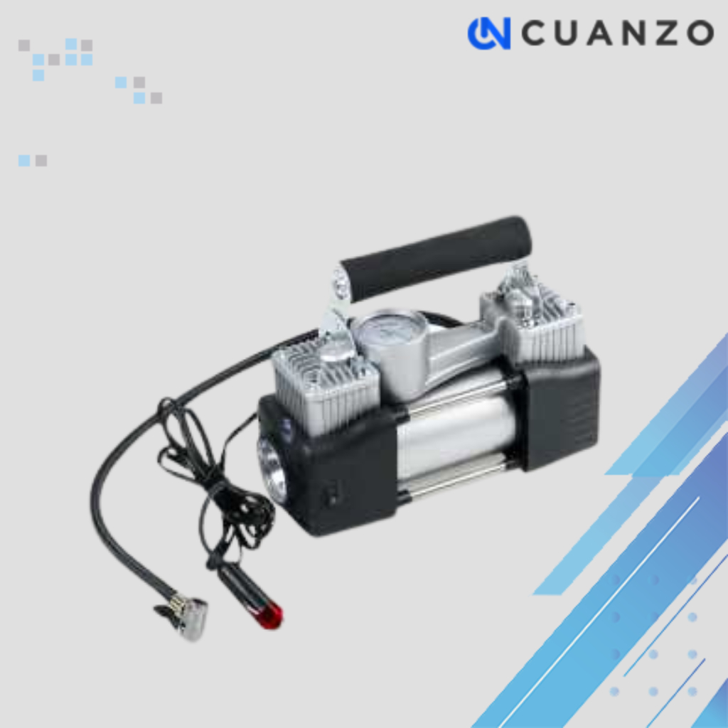 Pompa Ban Compressor Double Cylinder 12V 150 PSI / Kompressor Compressor Pompa Angin Mini Mesin Auto