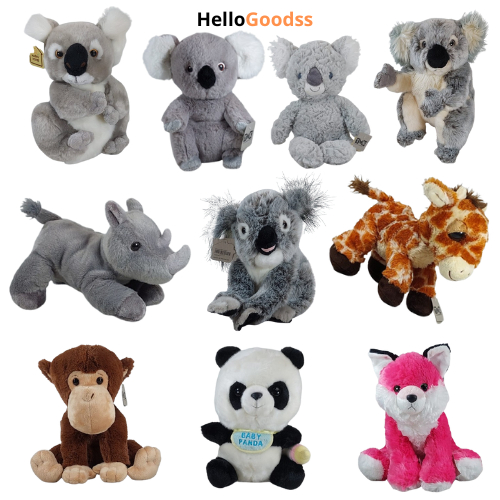 Boneka Binatang Anjing Corgie Jerapah Giraffe Koala Panda Monyet Badak Monkey Cute Soft  - Ukuran M