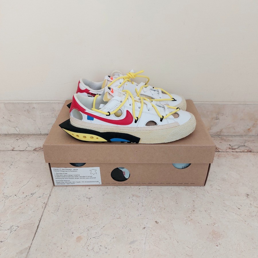 Nike Blazer Low Off White University Red Original BNIB Authentic 100%