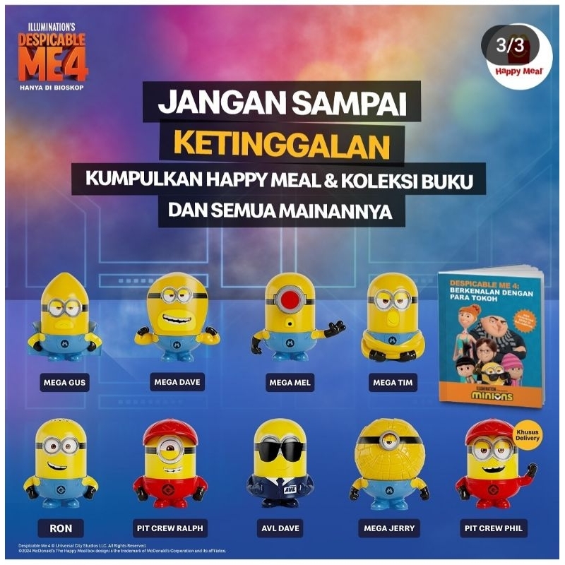 Mainan Anak Hadiah Happy Meal Meals McD McDonald Toy McDonalds Toys McDonald's Baru New Original Ter