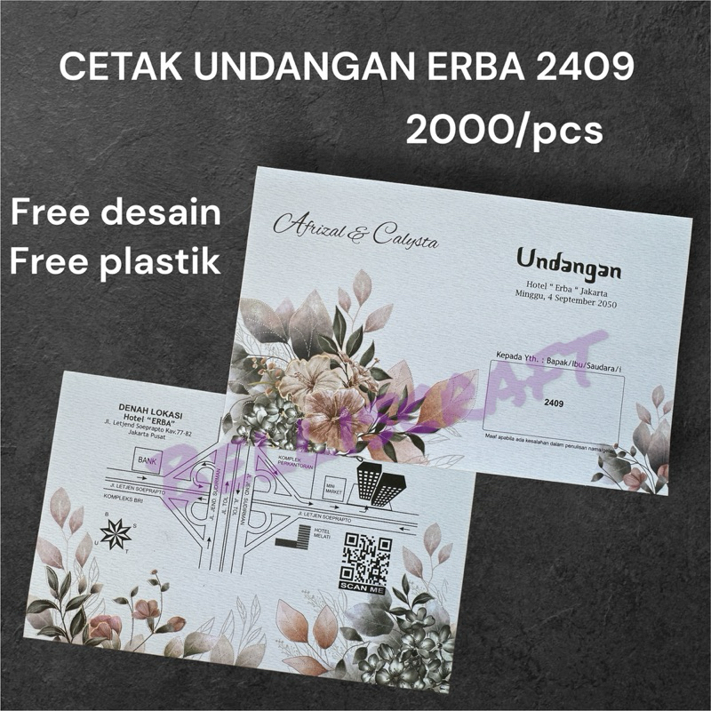 CETAK UNDANGAN ERBA 2409