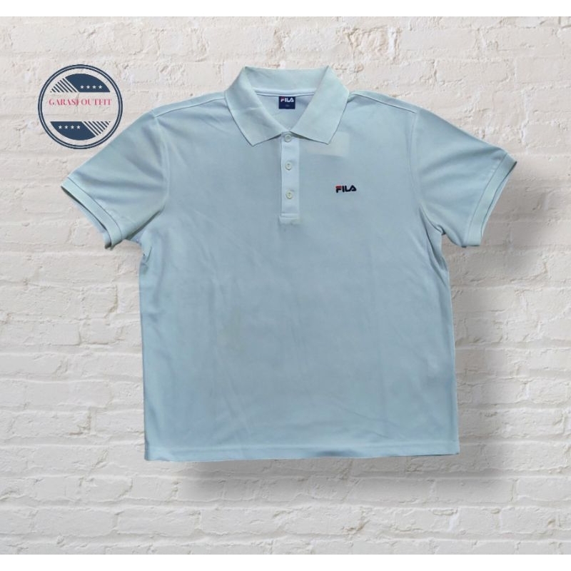 POLO SHIRT FILA WHITE SIZE L