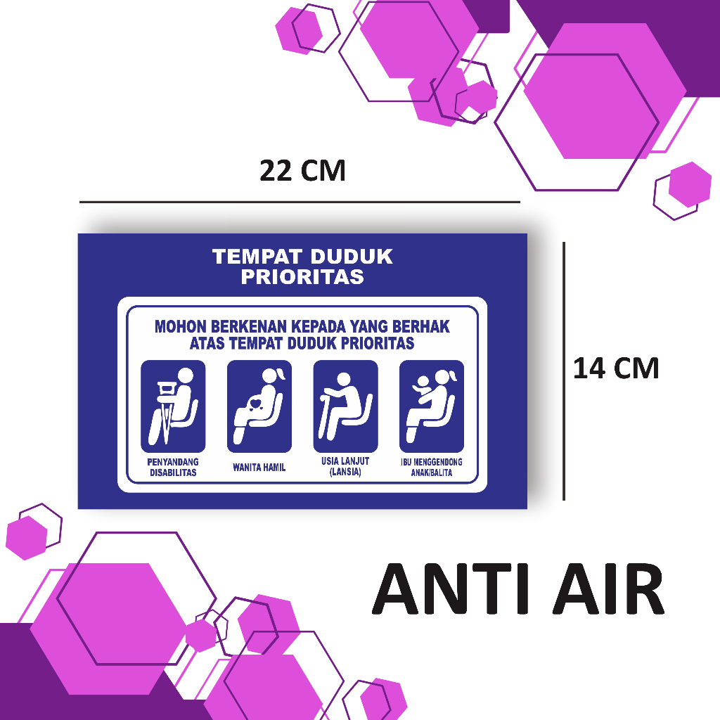 

STIKER TEMPAT DUDUK PRIORITAS