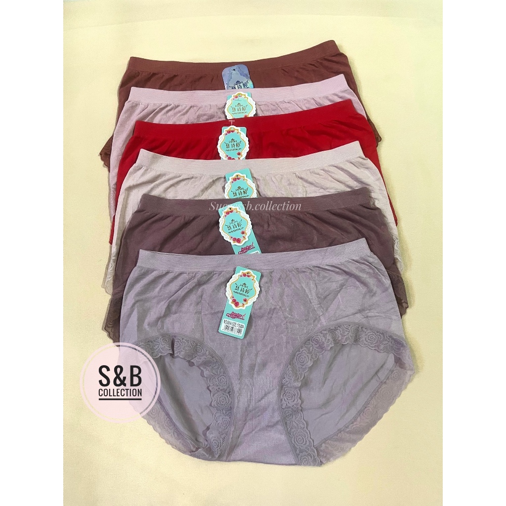 [3 Pcs] CD Jumbo Spandek Motif Renda | Celana Dalam Wanita Dewasa / Perempuan | CELANA DALAM JUMBO S