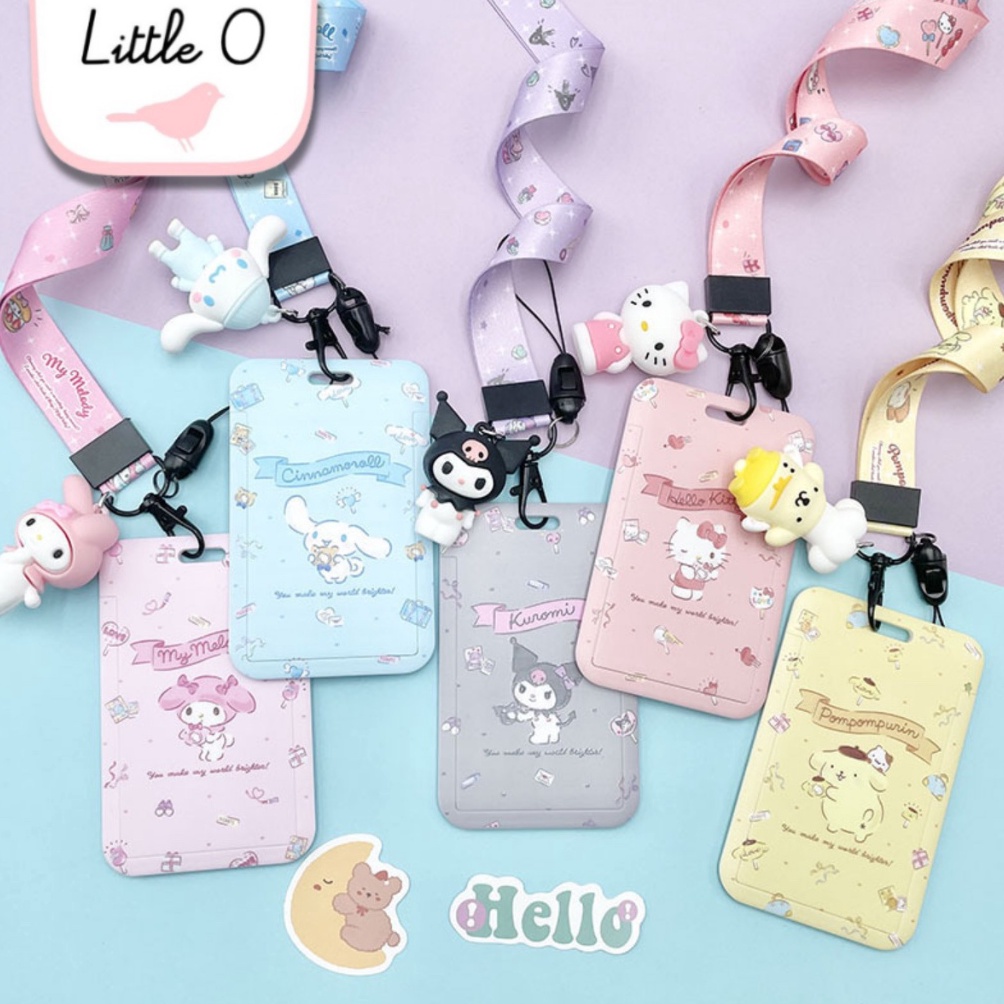 

SPECIAL PROMO DISNEY SANRIO Lanyard ID Card Name Tag ID Card Holder Gantungan Kartu Nama Tali ID Card Nama