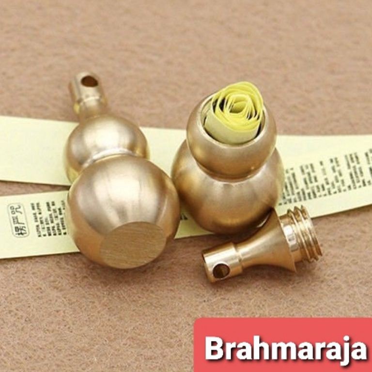 KODE U15E Liontin Tabung Labu Import Kuningan High Quality Size Kecil