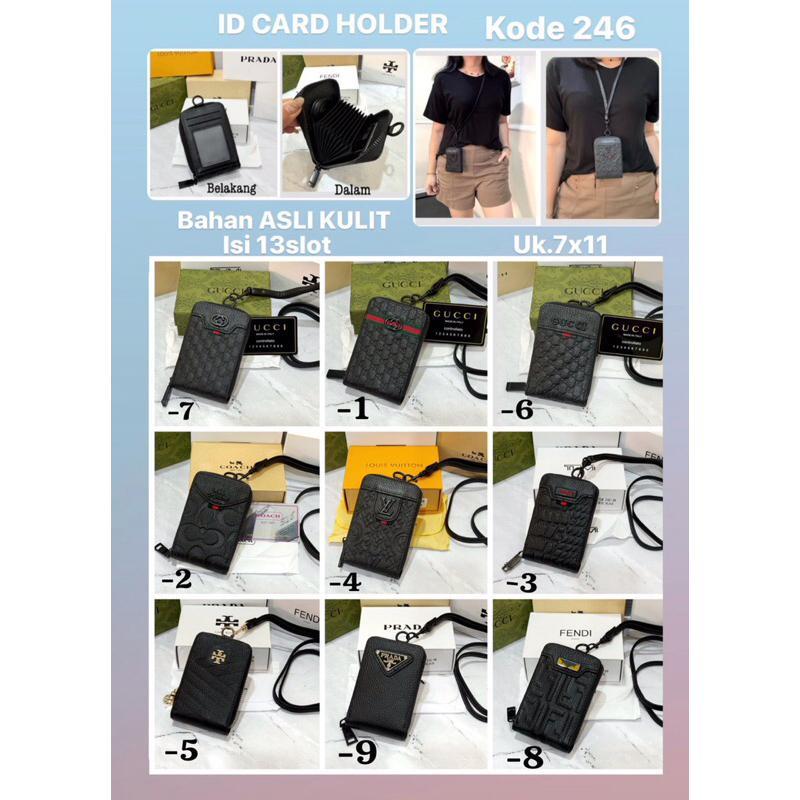 

ID Card Holder Kulit Asli Free Box