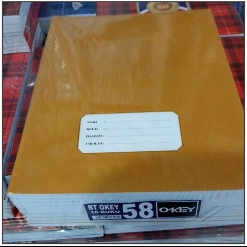 

HJK 1 Pak Buku Tulis Cover Coklat 38 58 Isi 10 Buku