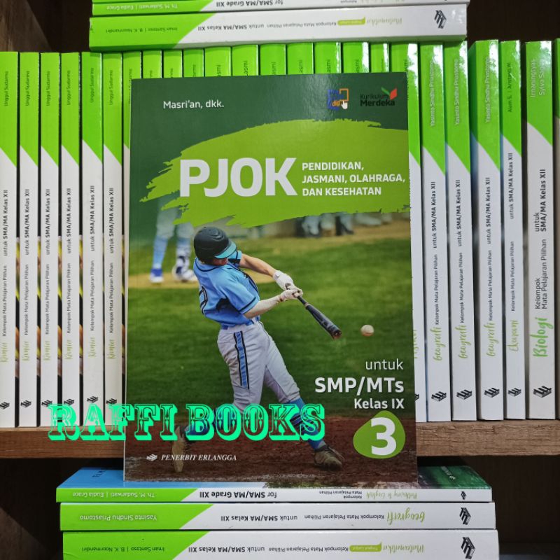 Buku PJOK Kelas 3 / IX 9 SMP Erlangga Kurikulum Merdeka Original