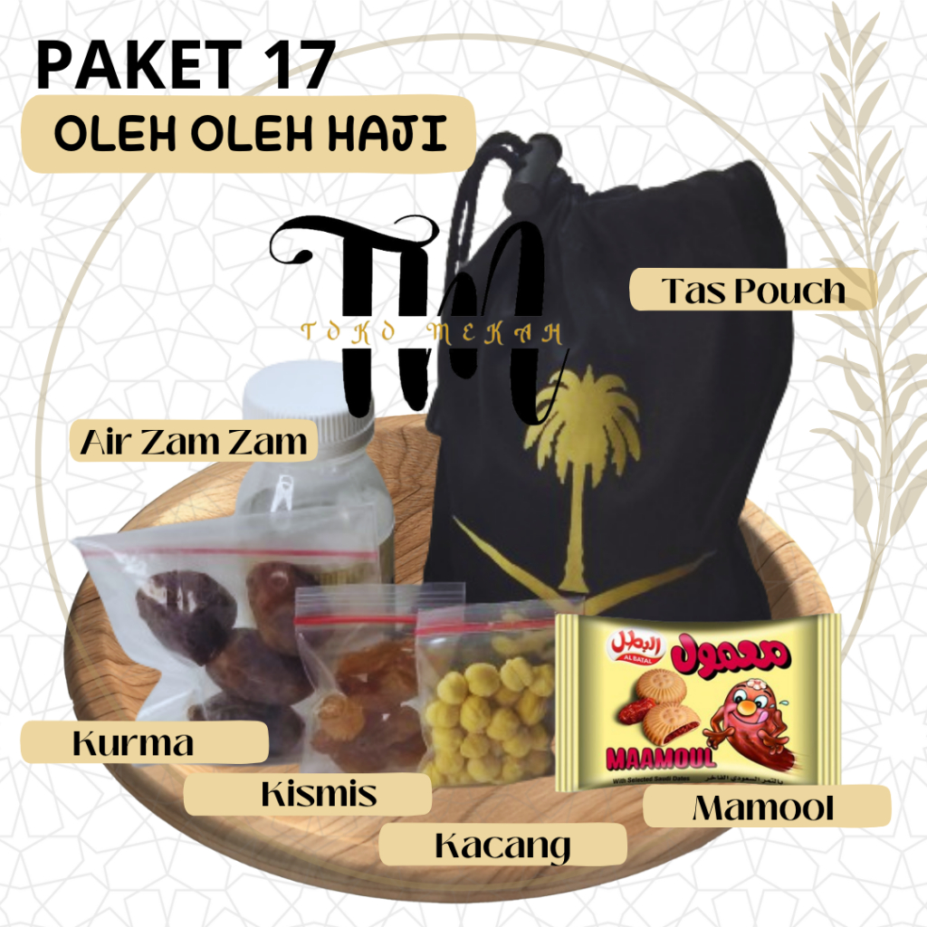 

Paket 17 Pouch Oleh-oleh haji dan umroh/ Pasuhe / Mamool