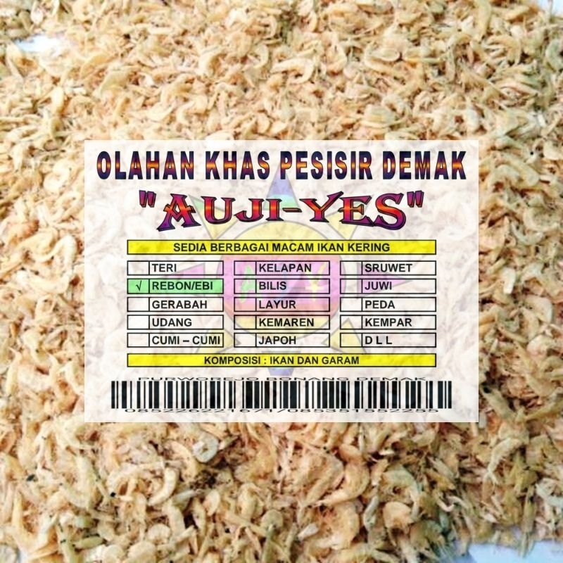 

REBON/EBI KHAS DEMAK 50 Gram