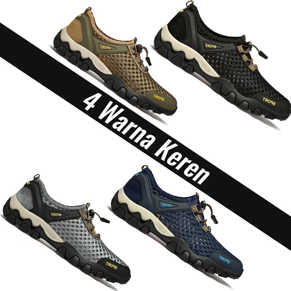 Sepatu Gunung Hiking Pria Cowok Outdoor  KJ56 b O5R2