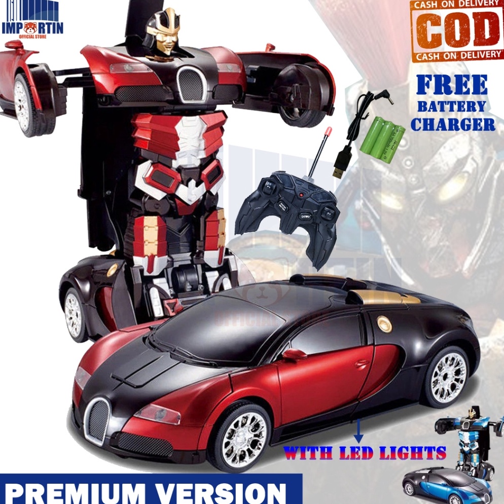 KODE Q75X RC TRANSFORM 118 MOBIL REMOT JADI ROBOT PREMIUM BUGGATI BATERAI CAS RC MOBIL REMOTE TRANSF