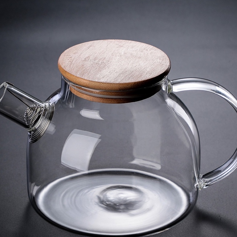 KI3 Teko Pitcher Pemasak Masak Air Teh Teapot Maker Kaca Borosilicate Glass