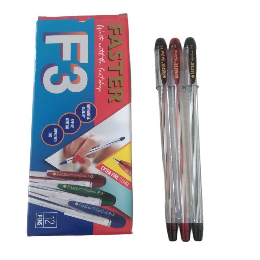 

BOLPOIN PULPEN FASTER F3 1 PACK