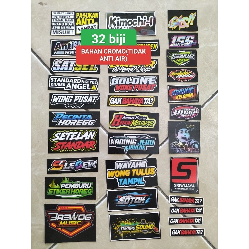 

STIKER KATA KATA | STIKER SOUND | STIKER DEKENGAN PUSAT | STIKER PACK | STIKER CROMO | STIKER 32 BIJI