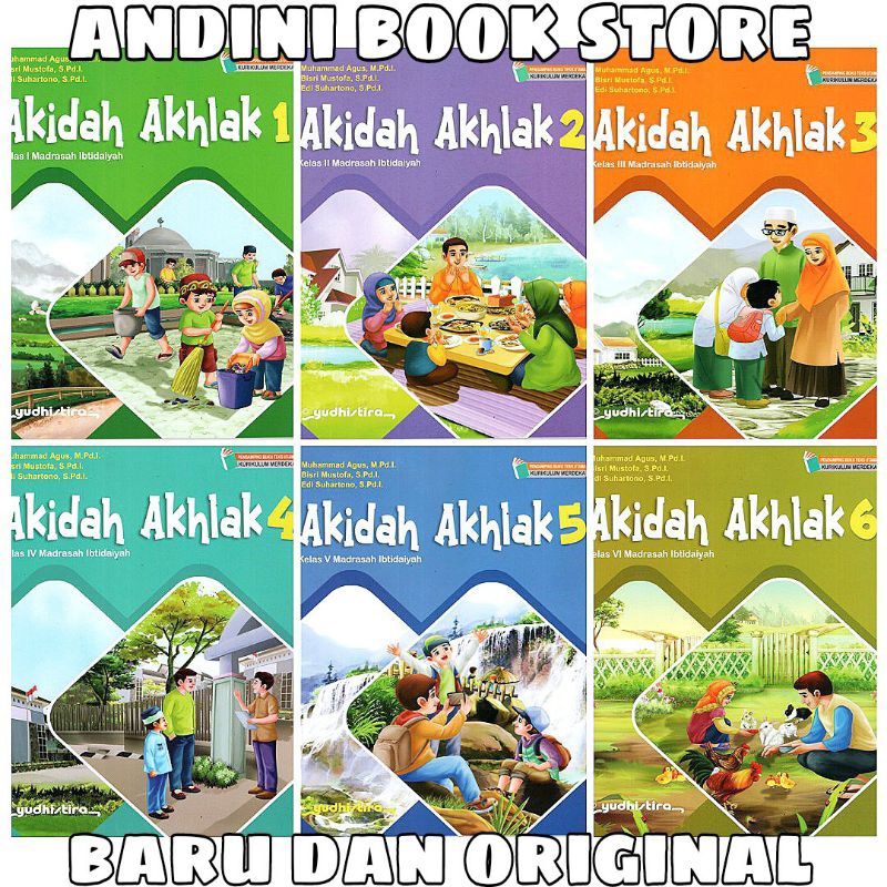 BUKU AKIDAH AKHLAK YUDHISTIRA KELAS 1 2 3 4 5 6 MI KURIKULUM MERDEKA