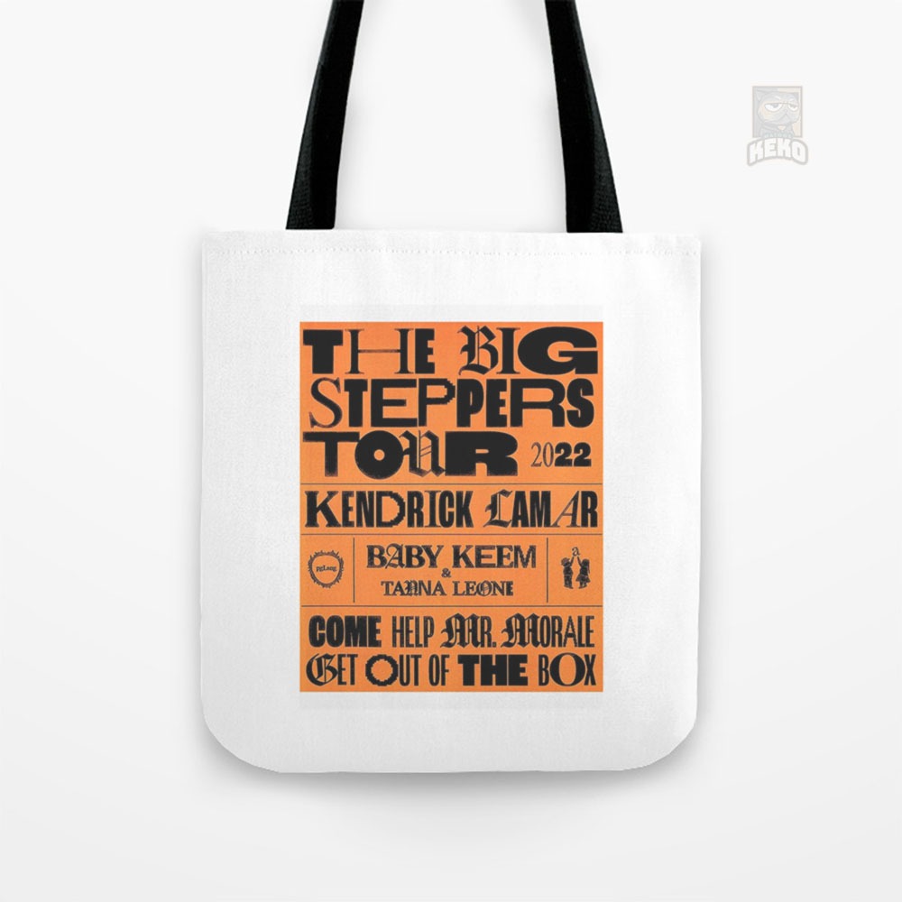Tas Slempang | Tote Bag Kanvas Kendrick Lamar Big Steppers tour 2022