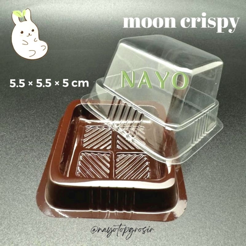 1 Dus Mika puding MOON CRISPY (1000 pcs) mini kotak mochi - Tray mooncake ichigo daifuku