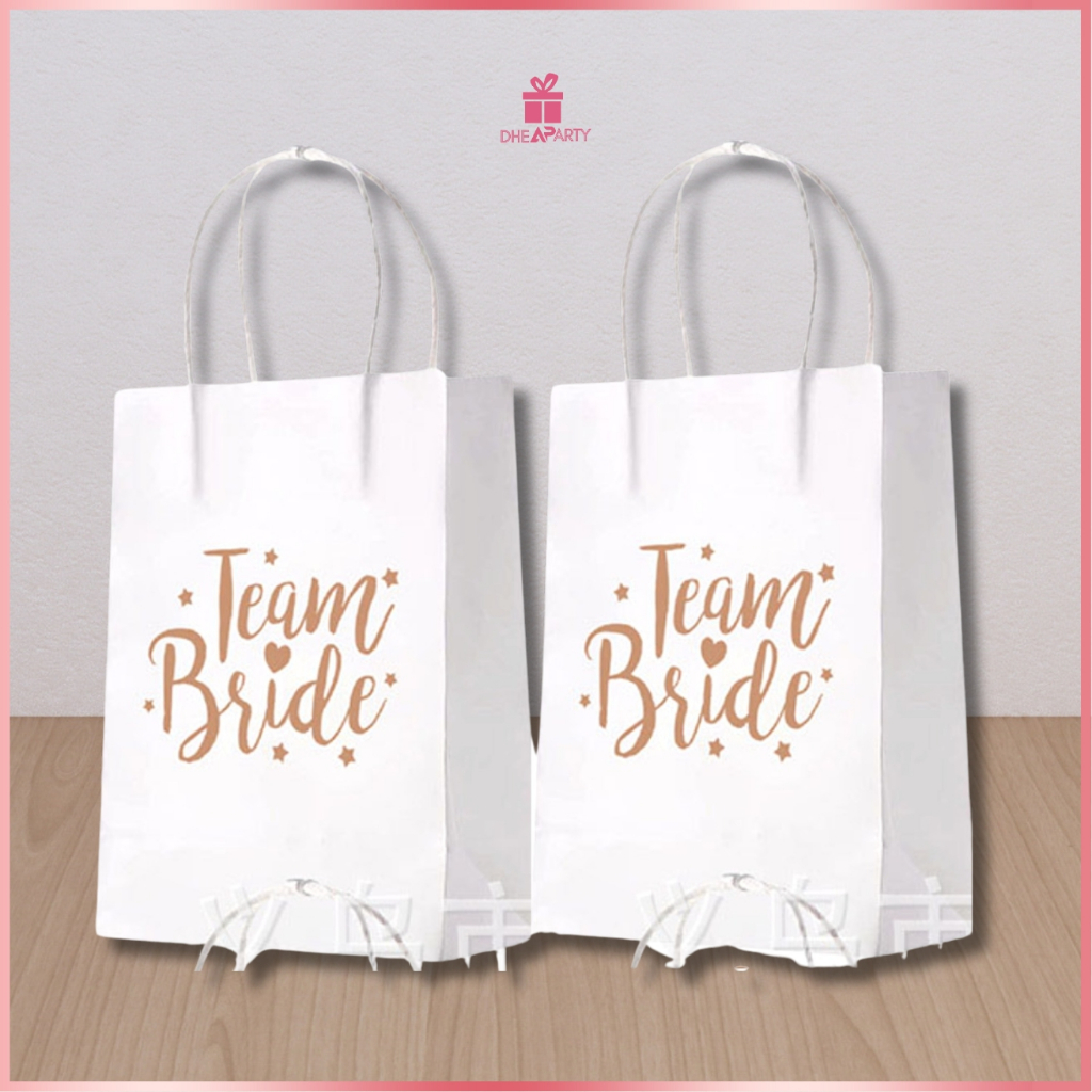 

DP Paperbag Tim Bride / Paperbag Sovenir Bridesmaid / Tas Bingkisan Tim Bridesmaid WED104