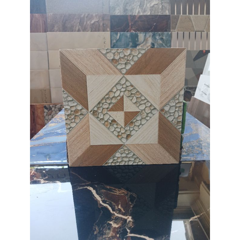 Keramik Lantai Kasar 25x25 warna coklat