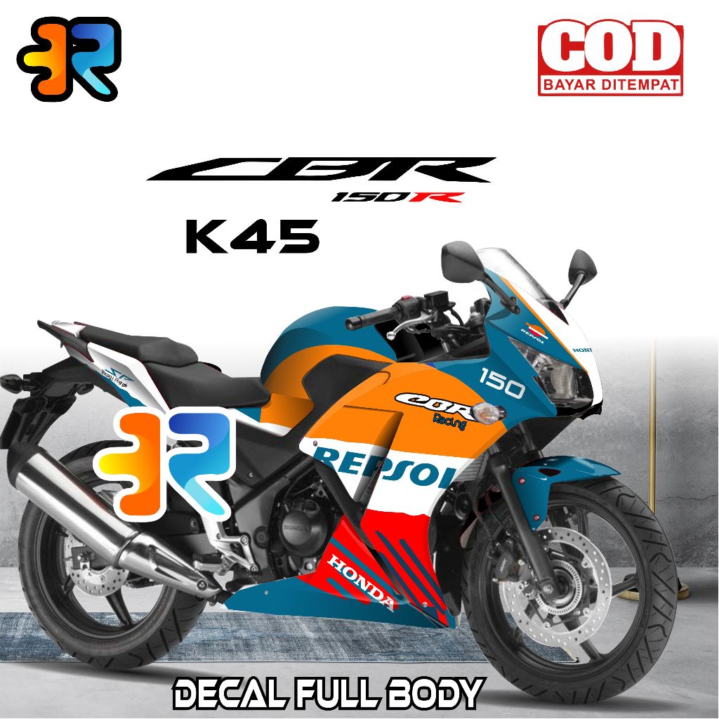 Decal CBR 150r K45 Stiker Full Body Variasi Desain Livery Nsr