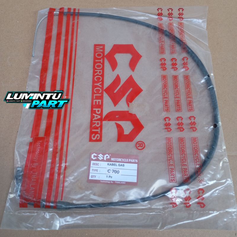 Kabel gas C700 C800 sulur gas C700 C800 merk CSP made in Thailand