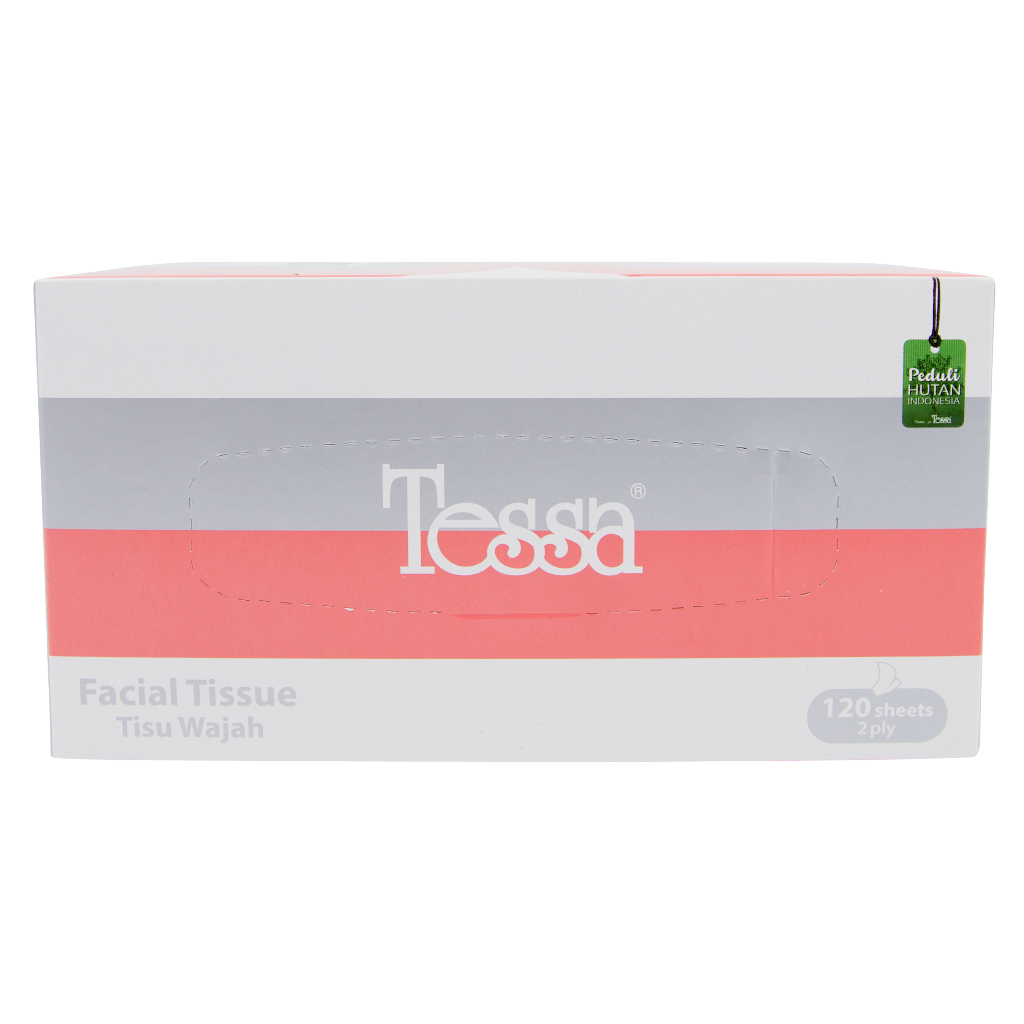 Tissue Tessa facial kotak 120 sheet 2 ply tissu wajah box isi 120s 2ply TM-05 NON PERFUMED BOX Grosi